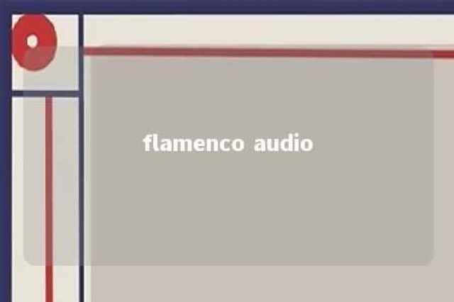 flamenco audio 