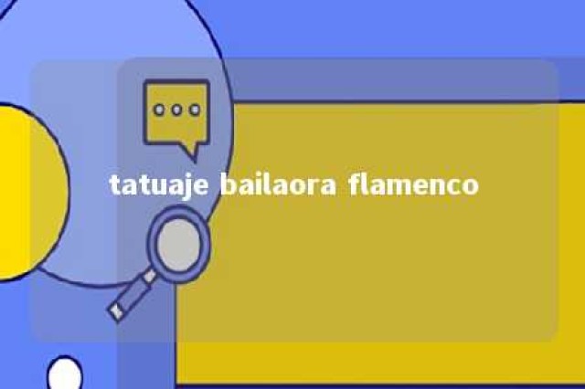 tatuaje bailaora flamenco 