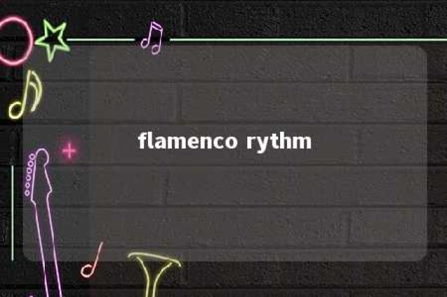 flamenco rythm 