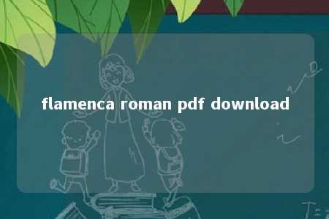 flamenca roman pdf download 