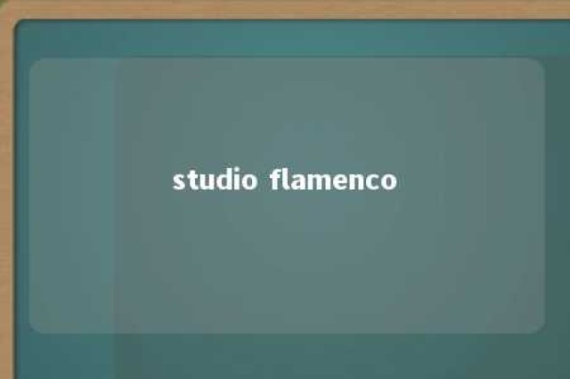 studio flamenco 