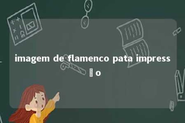 imagem de flamenco pata impressão 