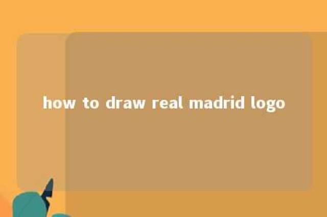 how to draw real madrid logo 