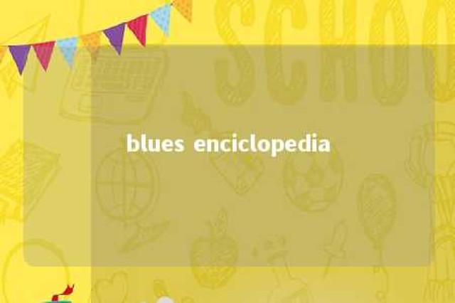 blues enciclopedia 